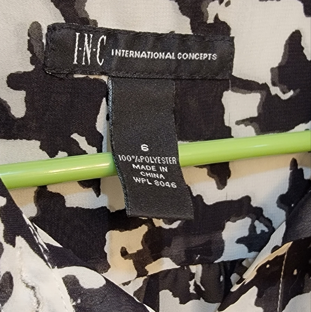 INC sheer button up shirt - Picture 2 of 2